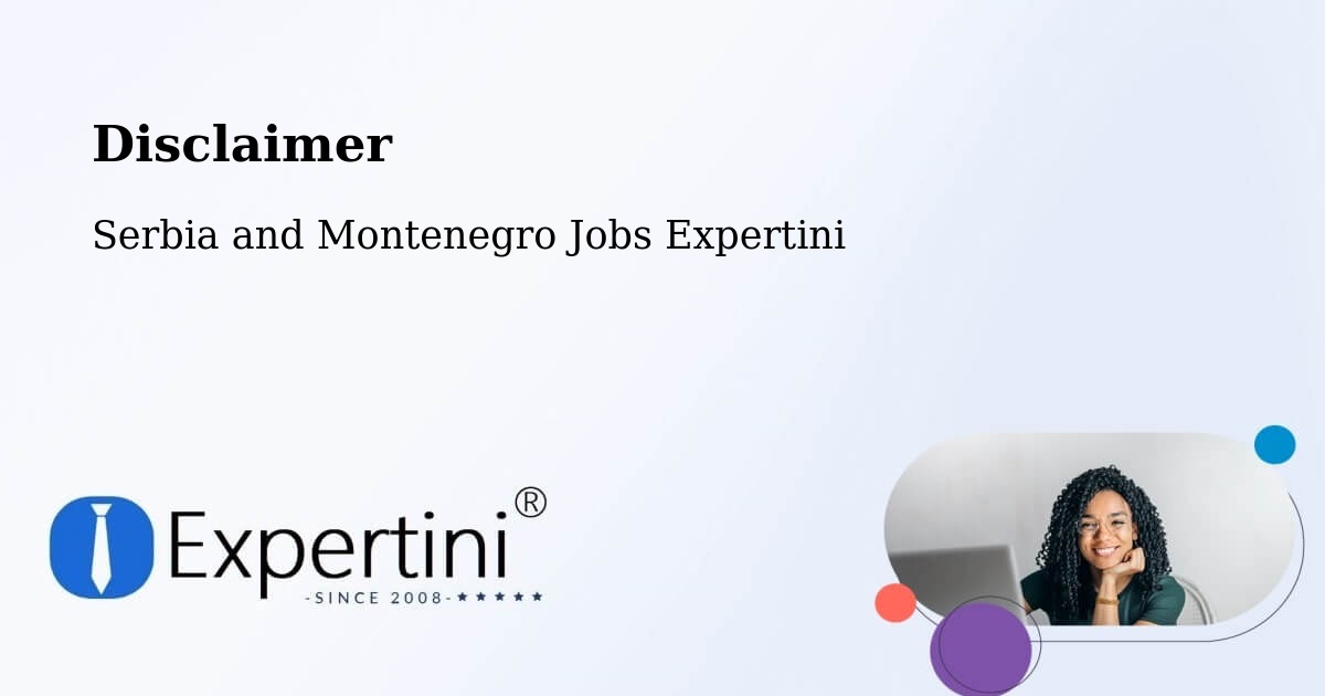 Disclaimer – Mount Pearl - Serbia and Montenegro Jobs Expertini